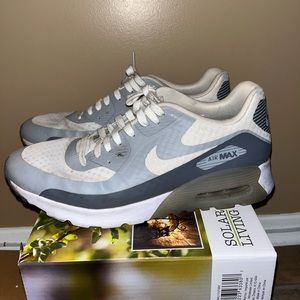 Nike Grey and White Air Max Sneakers